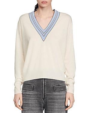 Sandro Adiel V Neck Sweater Product Image