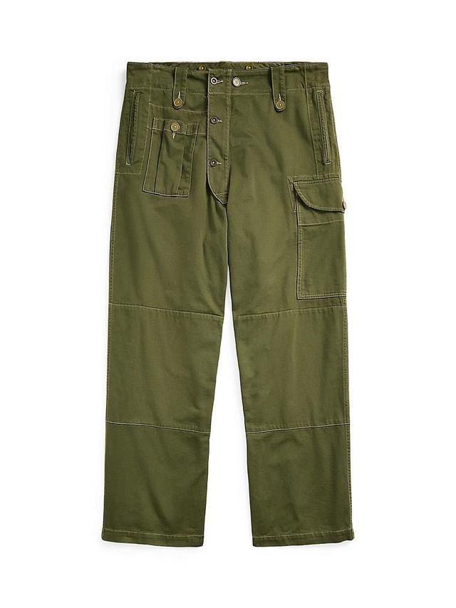 Mens Utility Cargo Cotton Pants Product Image