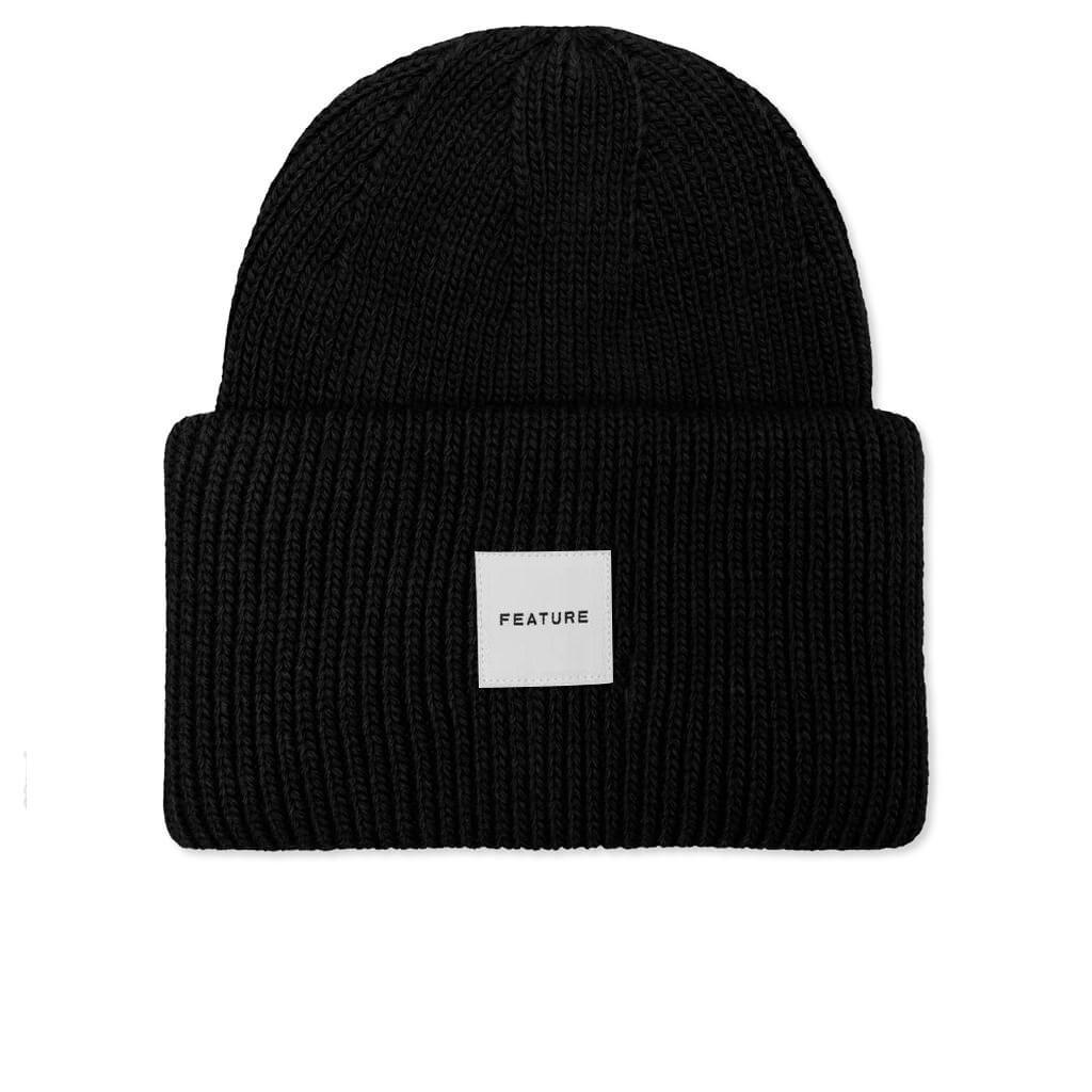 Oversized Beanie - Black Male Product Image