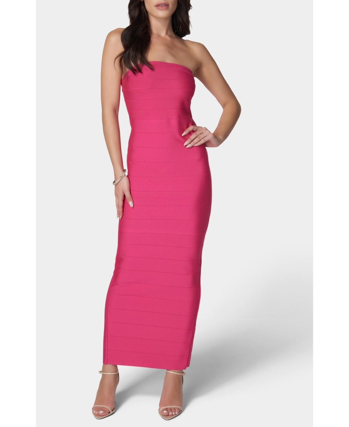 Bebe Womens Long Strapless Bandage Dress Product Image