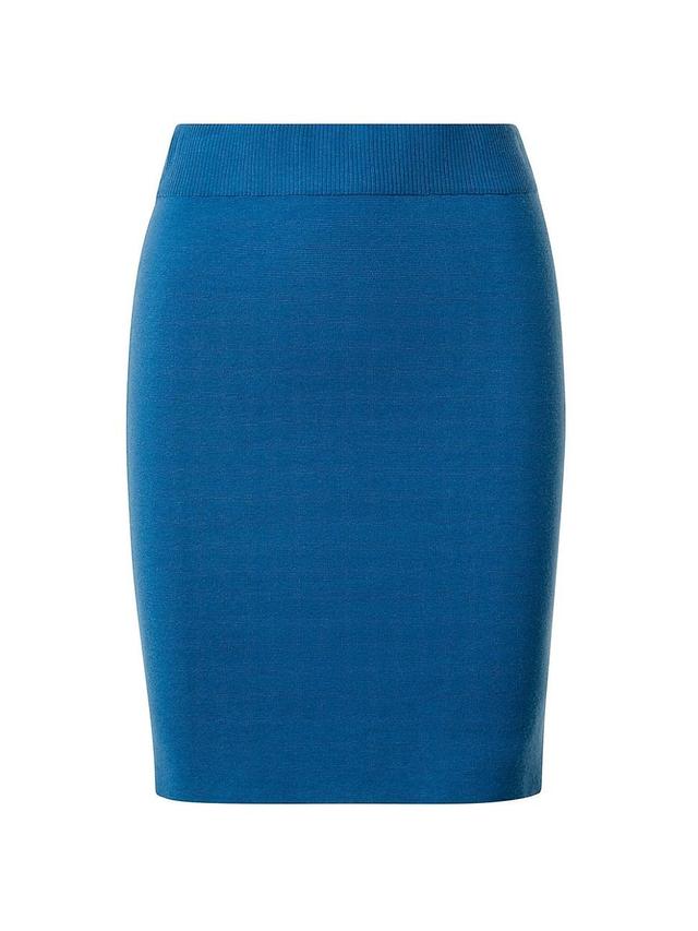 Womens Virgin Wool-Blend Knit Mini-Skirt Product Image