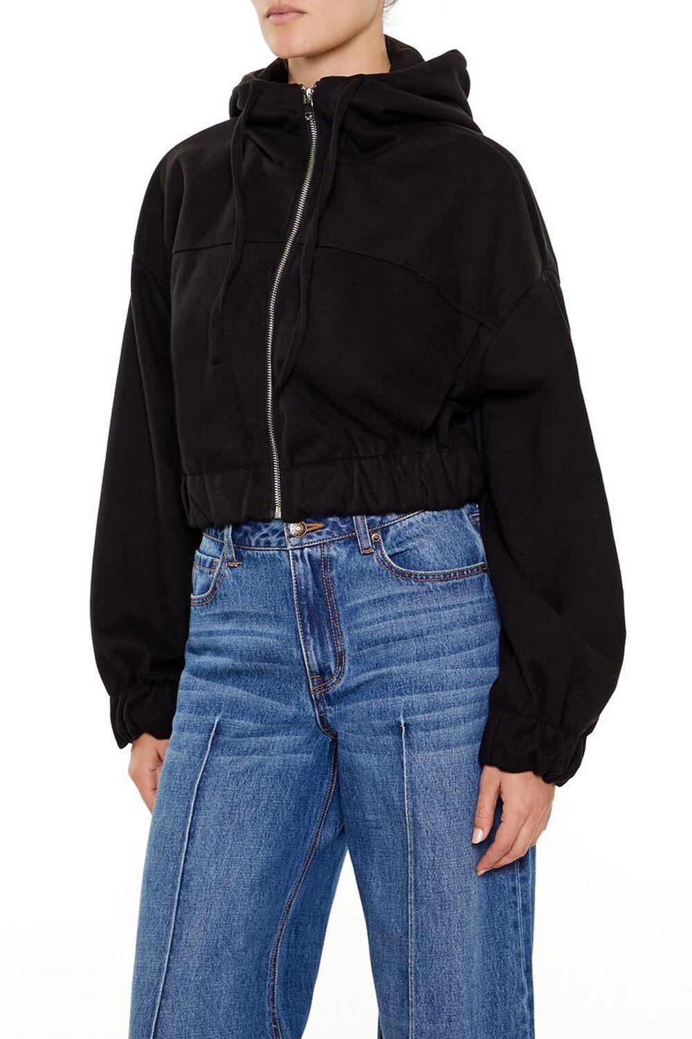 Hooded Zip-Up Bomber Jacket | Forever 21 Product Image