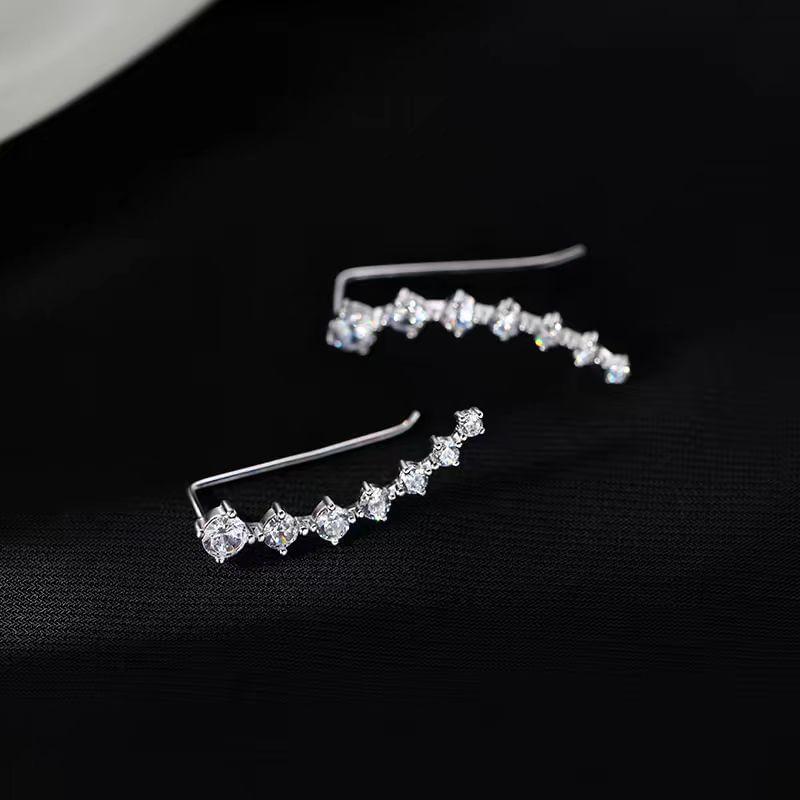 Rhinestone Crawler Earring Product Image