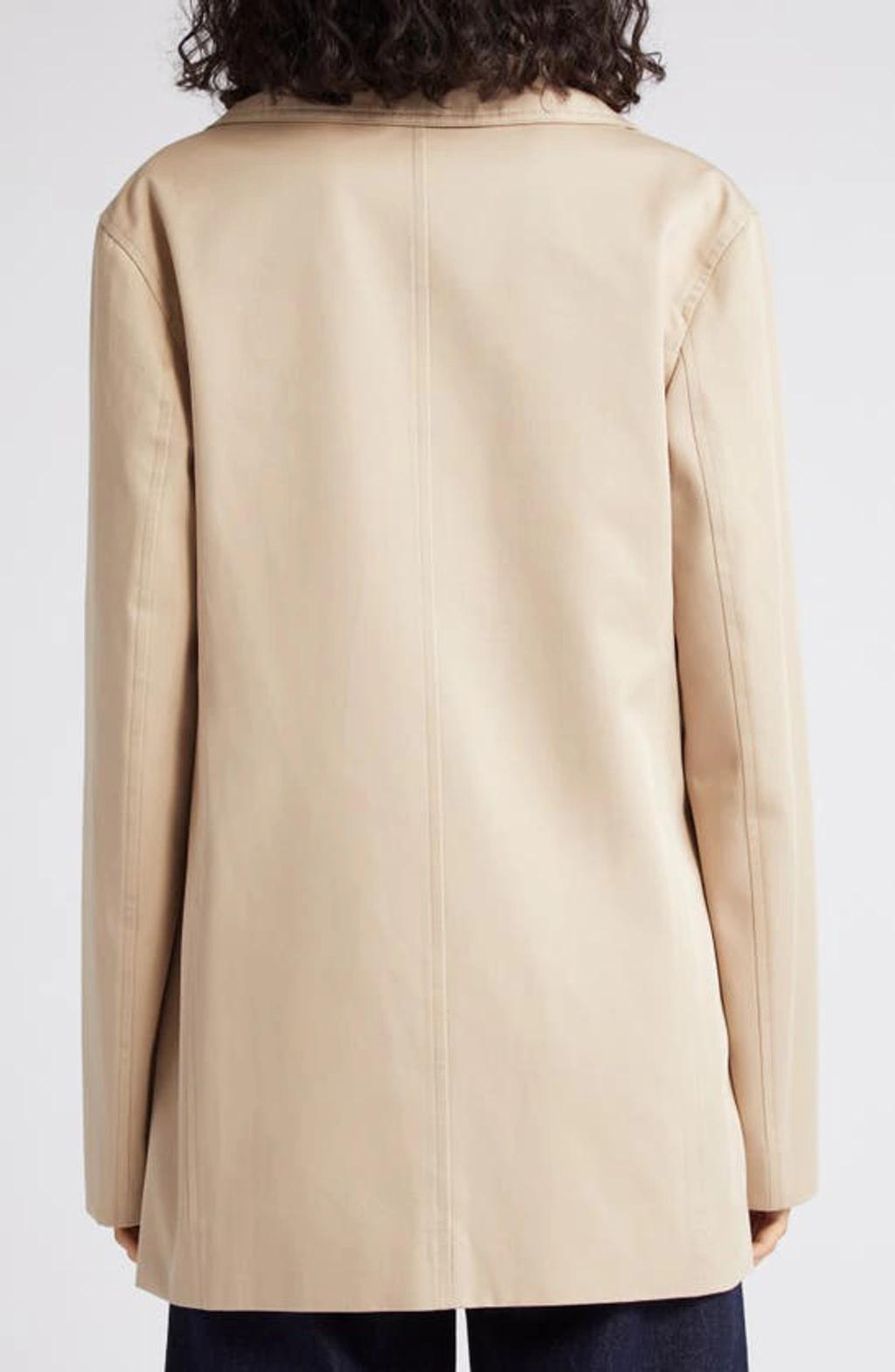 TOTÊME Structured Double-breasted Waist Jacket In Beige Product Image