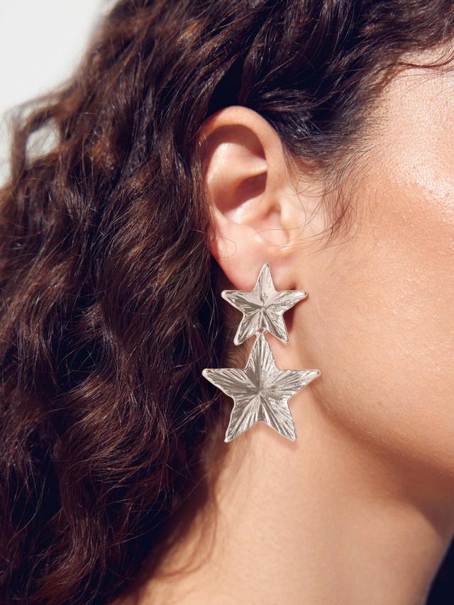 Star Design Drop Earrings Product Image