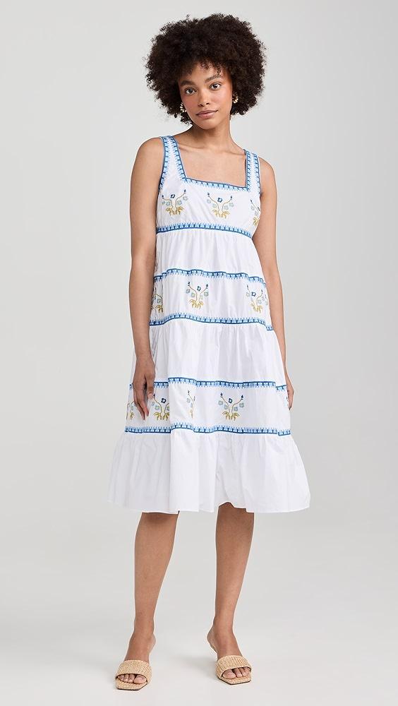 English Factory Embroidered Midi Dress | Shopbop Product Image