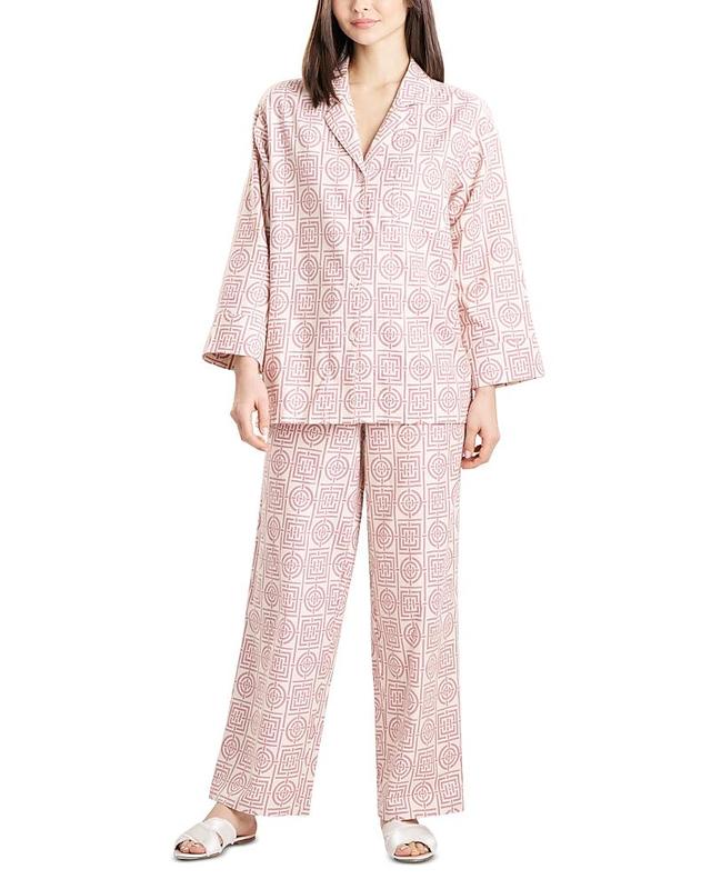 Womens Flannel Infinity Cotton Pajama Set Product Image