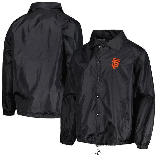 Mens Dunbrooke  Black San Francisco Giants Coachs Raglan Full-Snap Windbreaker Jacket Product Image