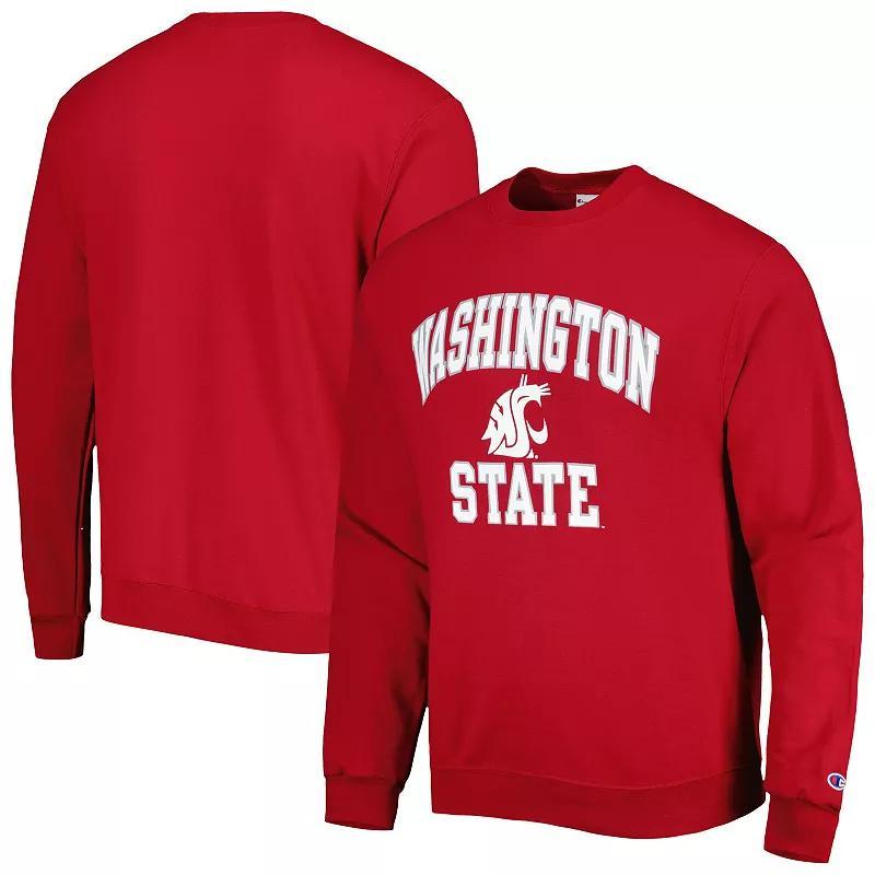 Mens Champion Crimson Washington State Cougars High Motor Pullover Sweatshirt Product Image