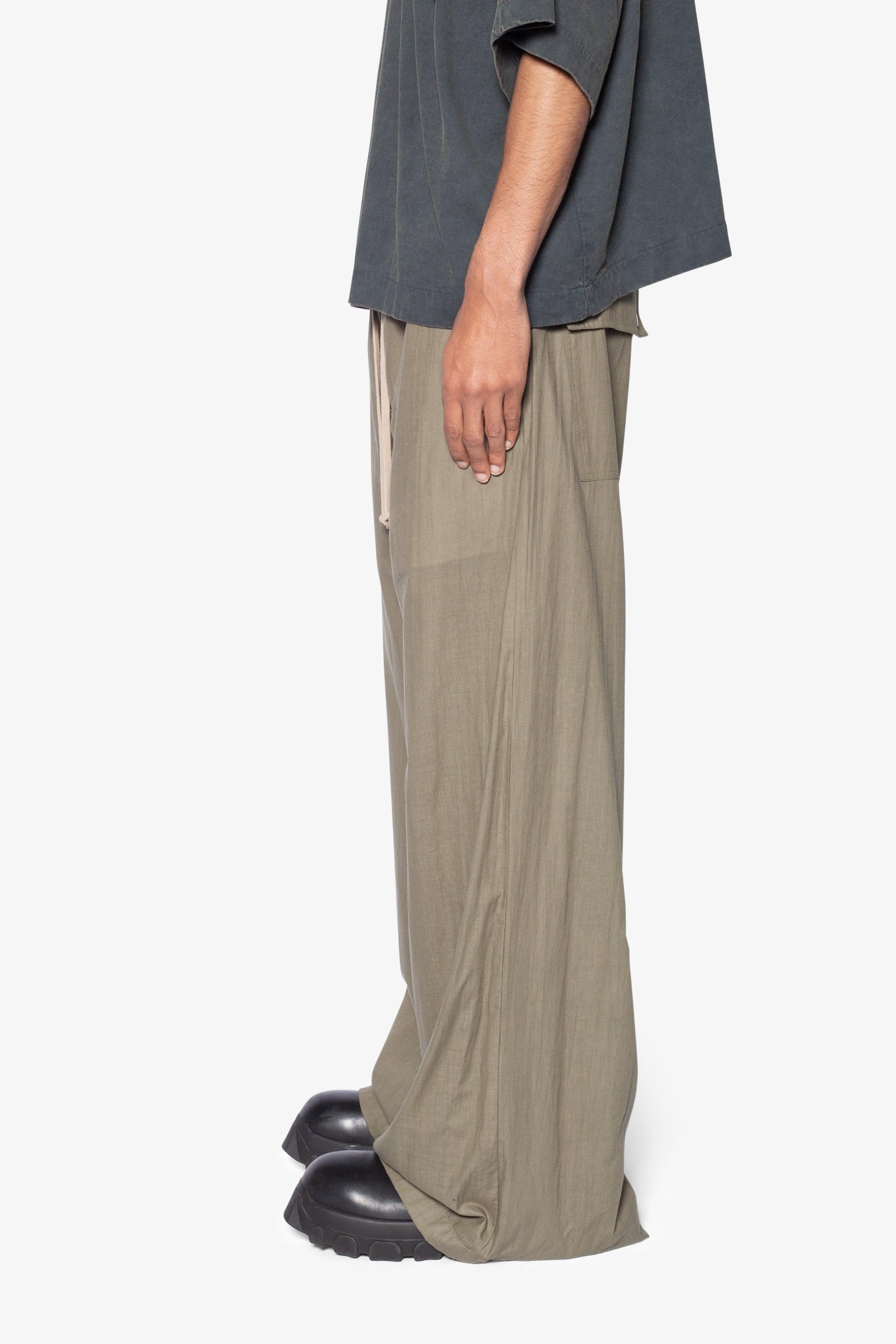 Gauze Layered Rave Pants - Olive Product Image