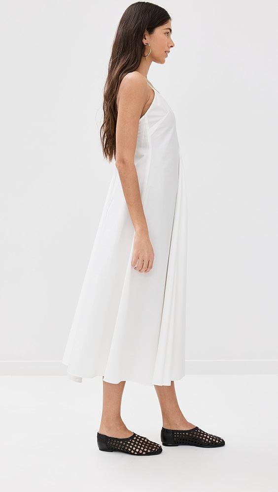 Róhe Cotton Strap Dress with Wide Hem | Shopbop Product Image