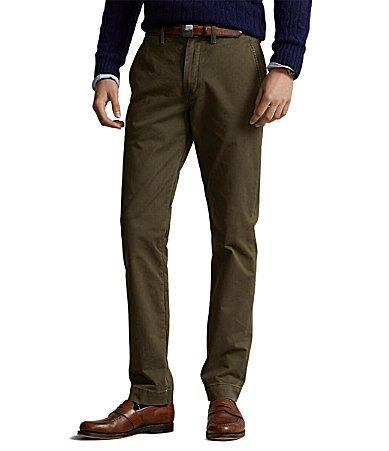 Polo Ralph Lauren Straight Fit Flat Front Stretch Twill Chino Pants Product Image