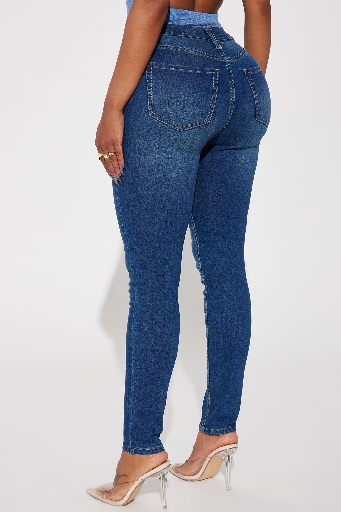 Sophia Super Smoothing Stretch Skinny Jeans - Dark Wash Product Image