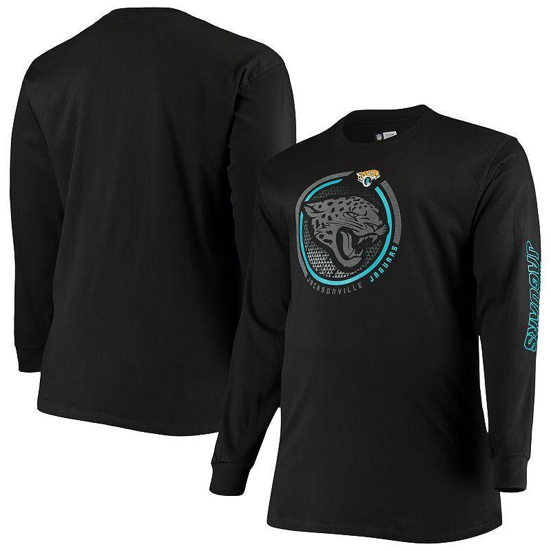 Mens Fanatics Branded Black Jacksonville Jaguars Big & Tall Color Pop Long Sleeve T-Shirt Product Image