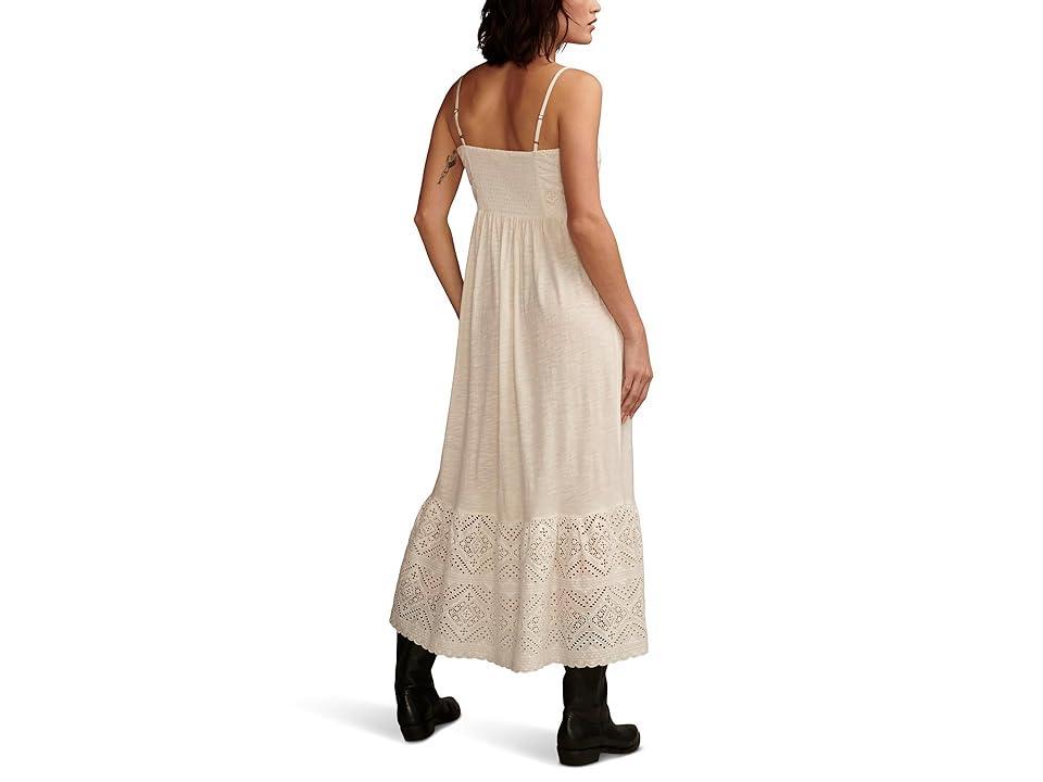 Lucky Brand Cutwork Maxi Dress (Whisper ) Women's Dress Product Image