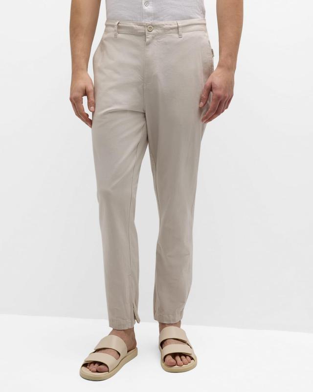 Mens Stretch Cotton-Blend Pants Product Image