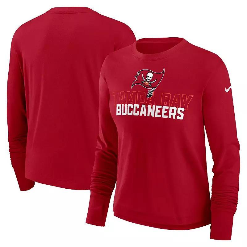 Womens Nike Tampa Bay Buccaneers High Hip Performance Long Sleeve T-Shirt Product Image