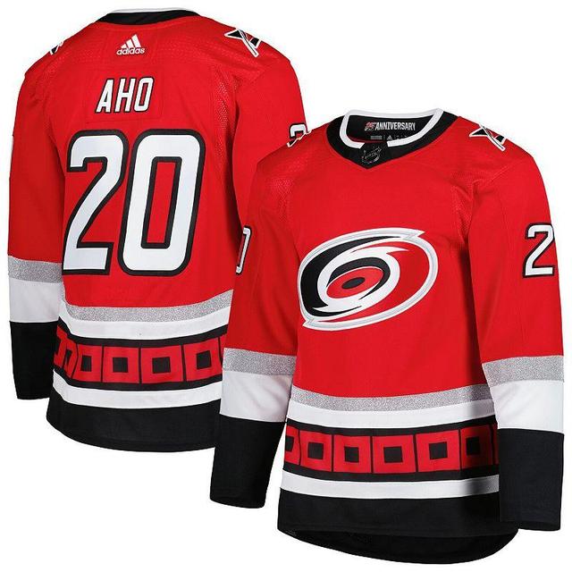 Mens adidas Sebastian Aho Carolina Hurricanes 25th Anniversary Authentic Pro Primegreen Player Jersey Product Image