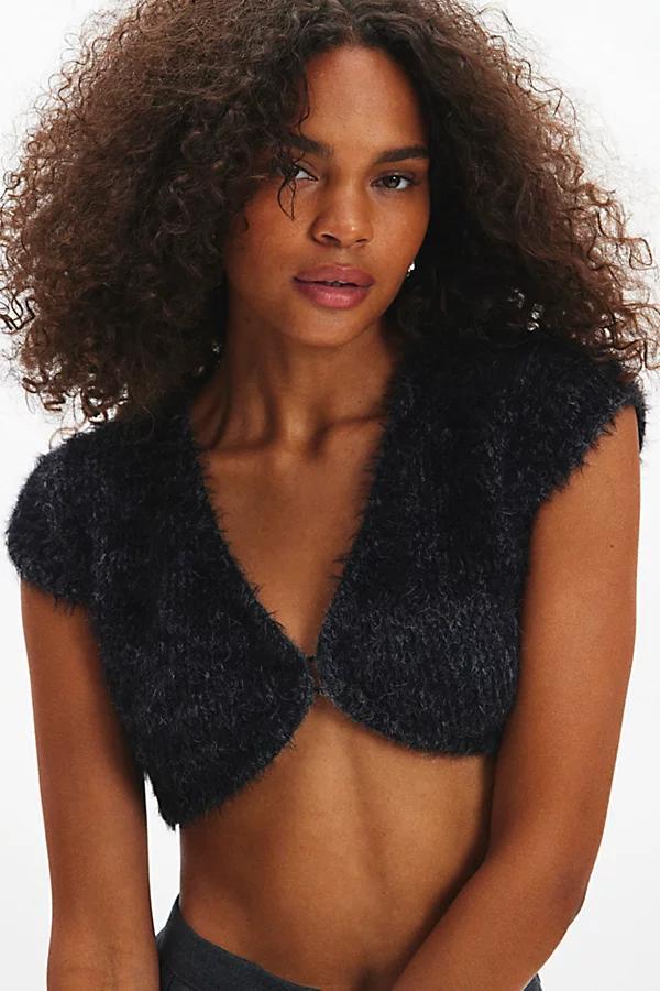 Kimchi Blue Ava Cropped Cap Sleeve Cardigan Womens at Urban Outfitters Product Image