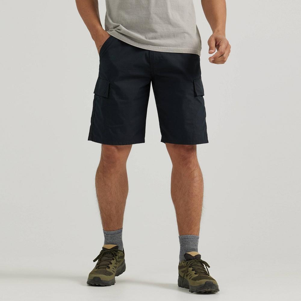 Wrangler Mens ATG Flex 10 Cargo Shorts - Black 32 Product Image