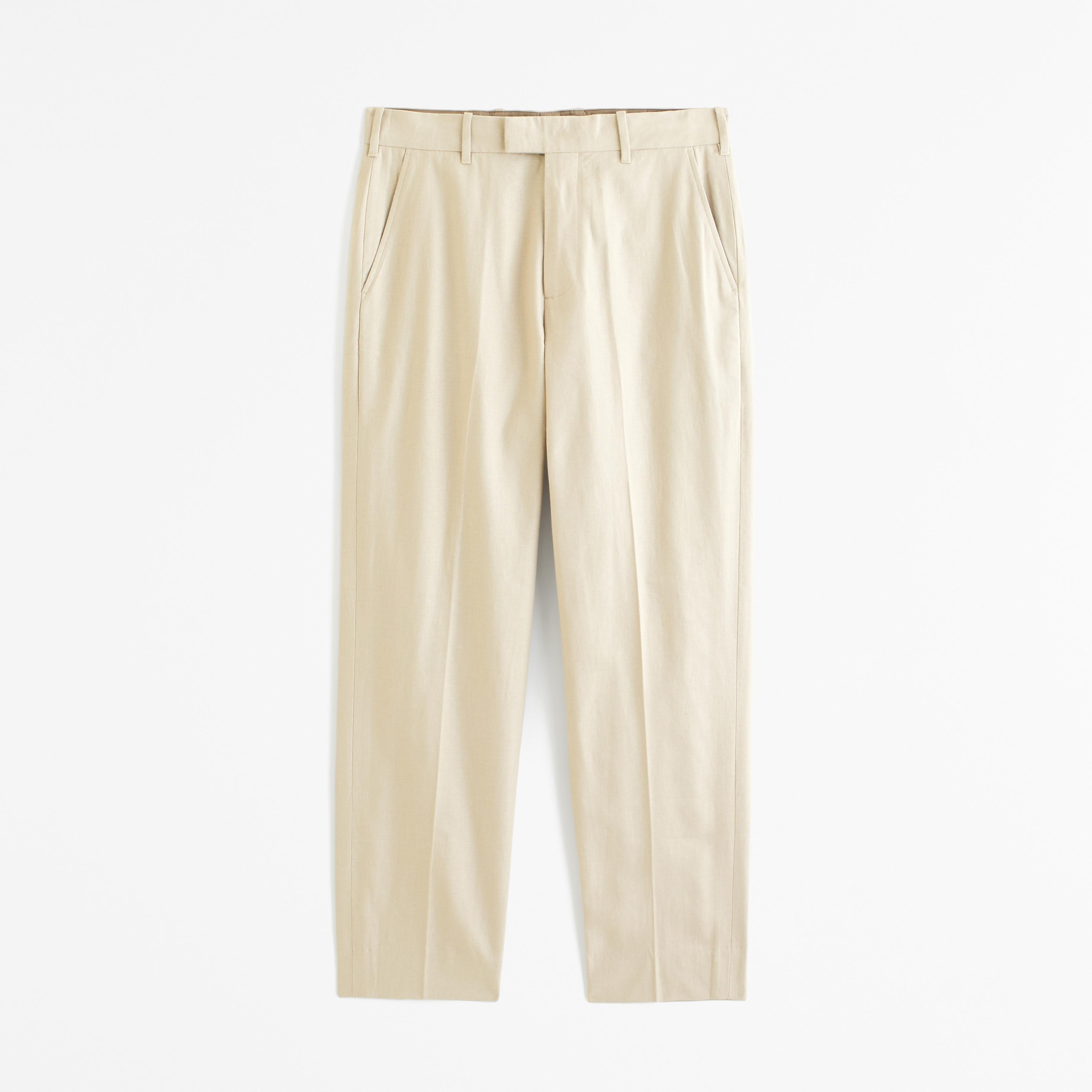 The A&F Collins Tailored Linen-Blend Suit Pant Product Image