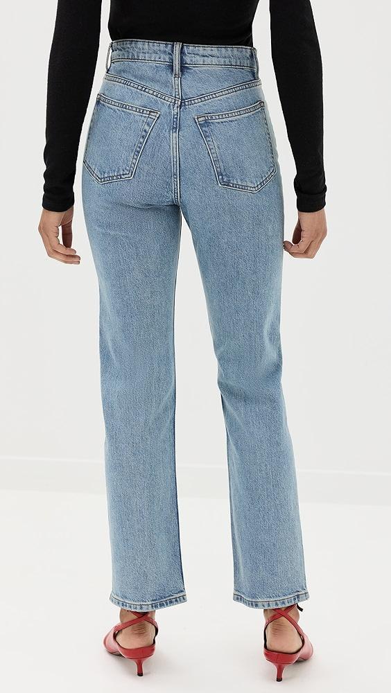 Reformation Cynthia Stretch High Rise Straight Jeans | Shopbop Product Image