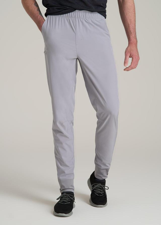 Featherweight Perforated Training Jogger for Tall Men in Light Grey Male Product Image