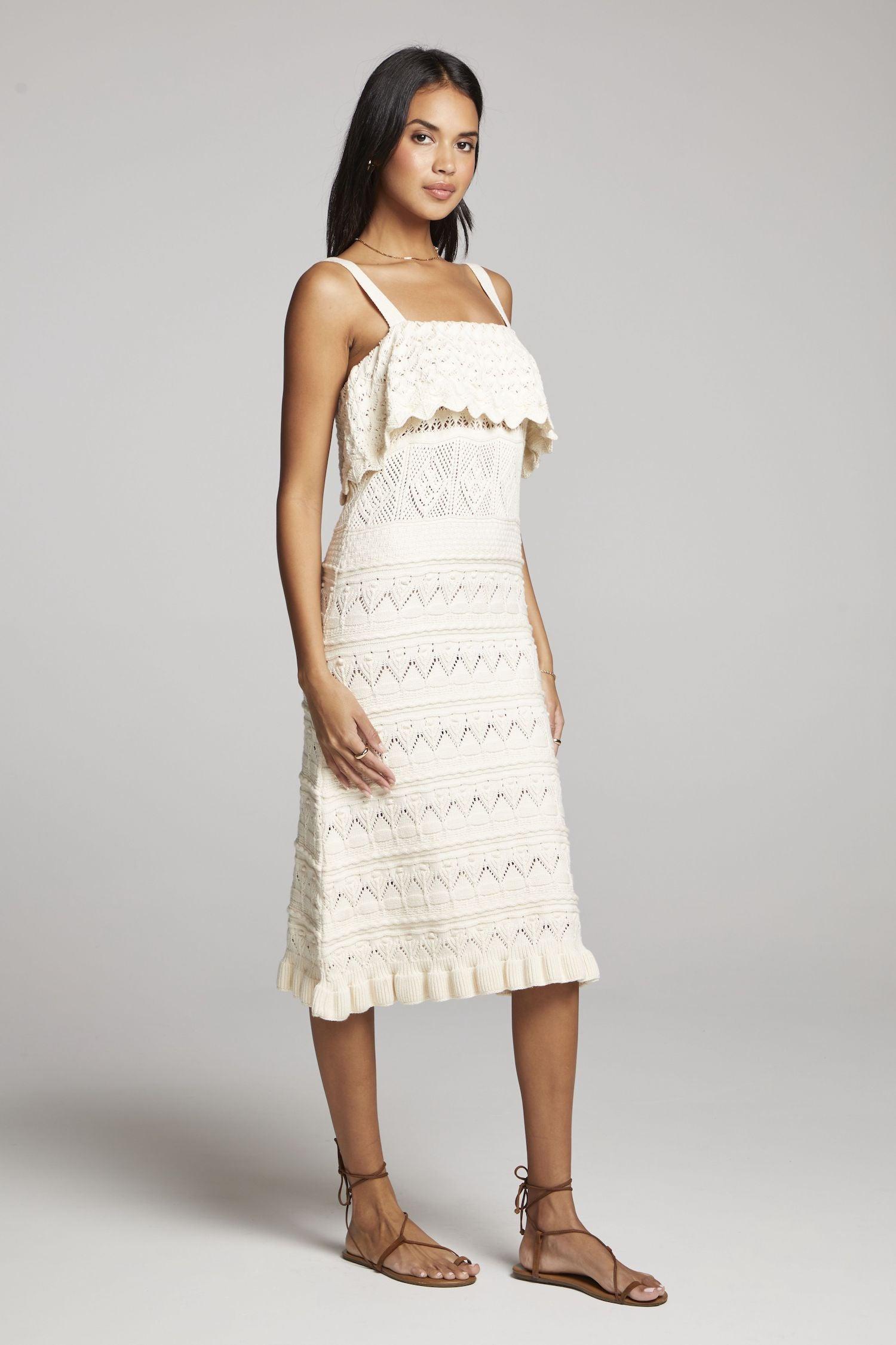 Saltwater Luxe Kendra Dress in Natural Product Image