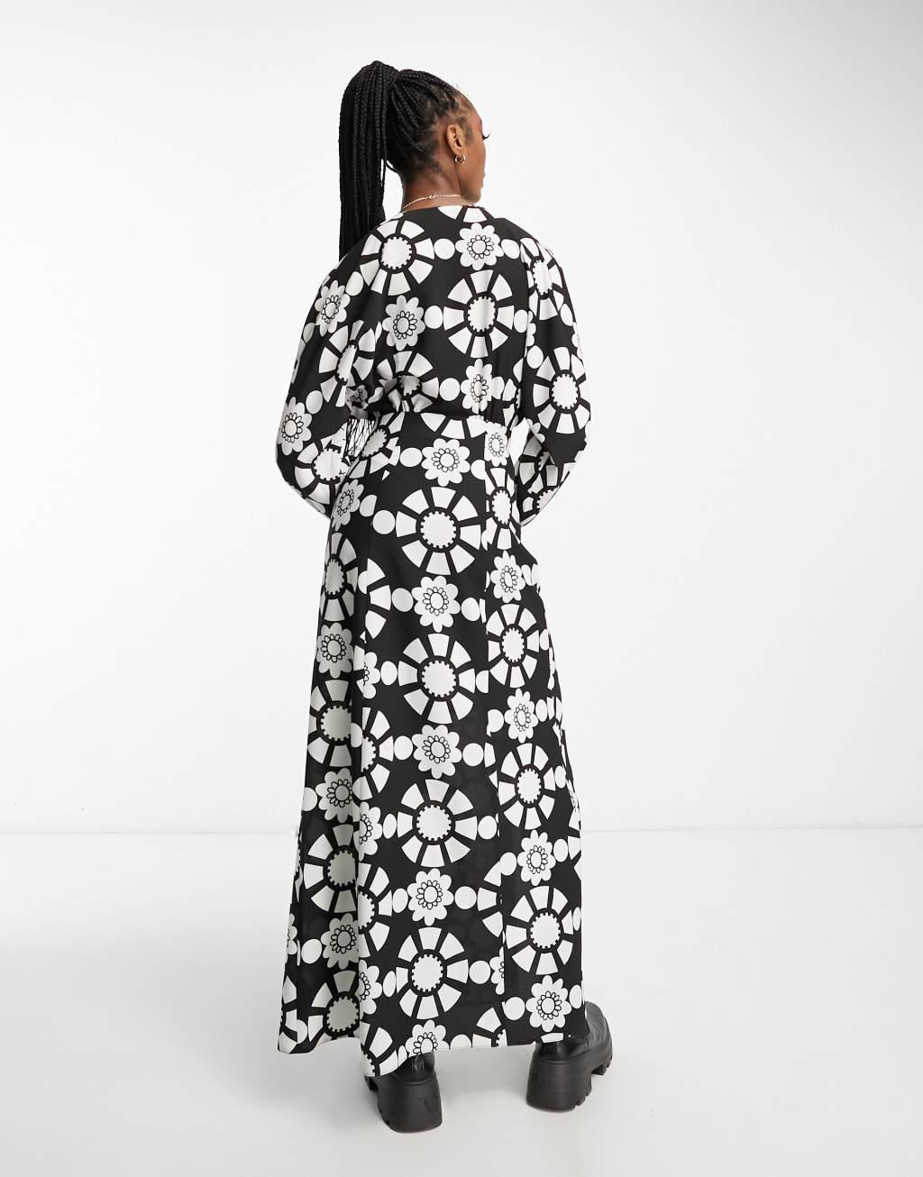 ASOS DESIGN Tall plunge batwing maxi dress Product Image