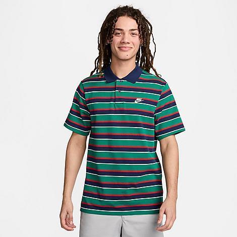 Mens Nike Club Striped Polo Shirt Product Image