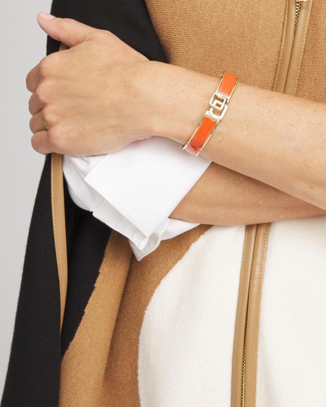 Chico's Click Orange Bangle Bracelet Product Image