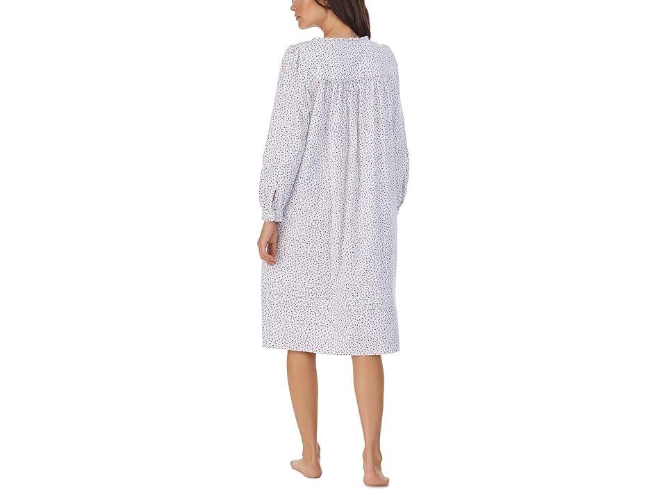 Eileen West Cotton Flannel Long Sleeve Waltz Gown (Ditsy Rosebuds) Women's Pajama Product Image