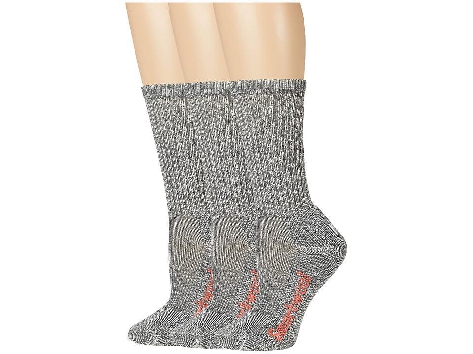 Smartwool Classic Hike Light Cushion Crew 3-Pack (Medium Gray) Women's No Show Socks Shoes Product Image