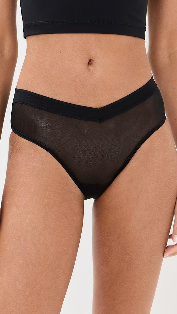 Hanky Panky Mesh High Cut Thong 3 Pack | Shopbop Product Image