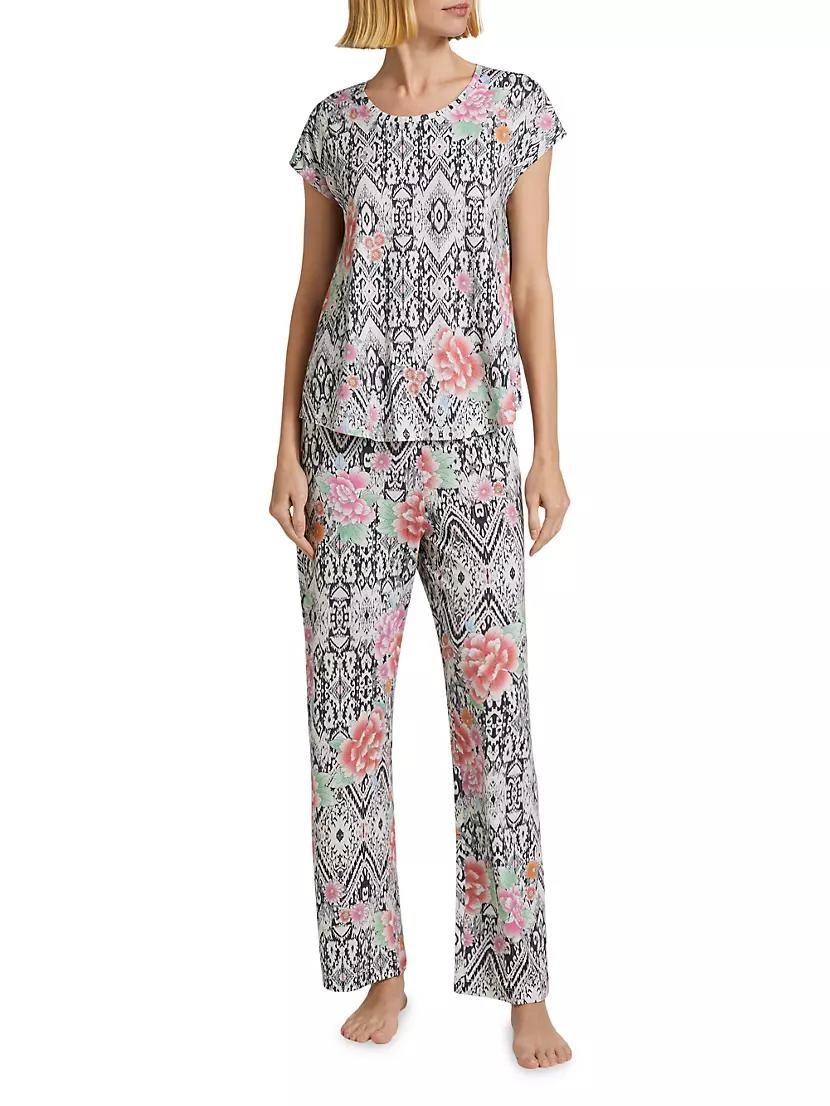 Bobbie Floral Cotton-Blend Pajamas Product Image