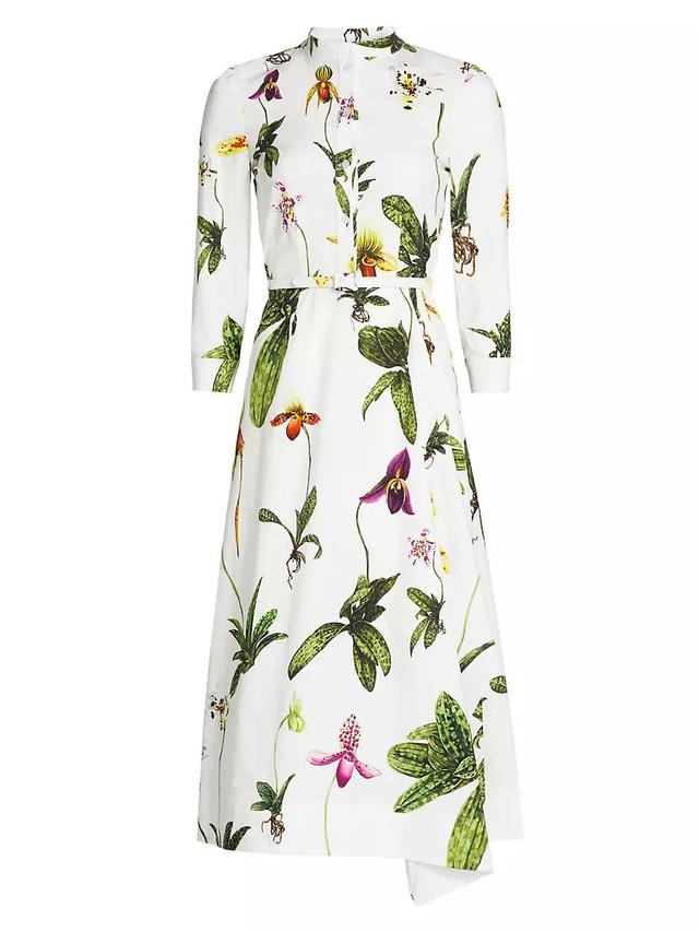 Orchid Poplin Drape Shirtdress Product Image