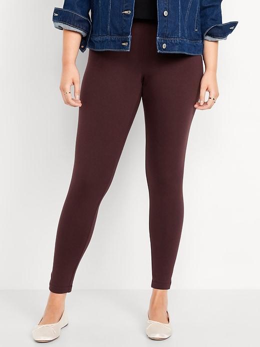 High-Waisted Fleece-Lined Leggings Product Image