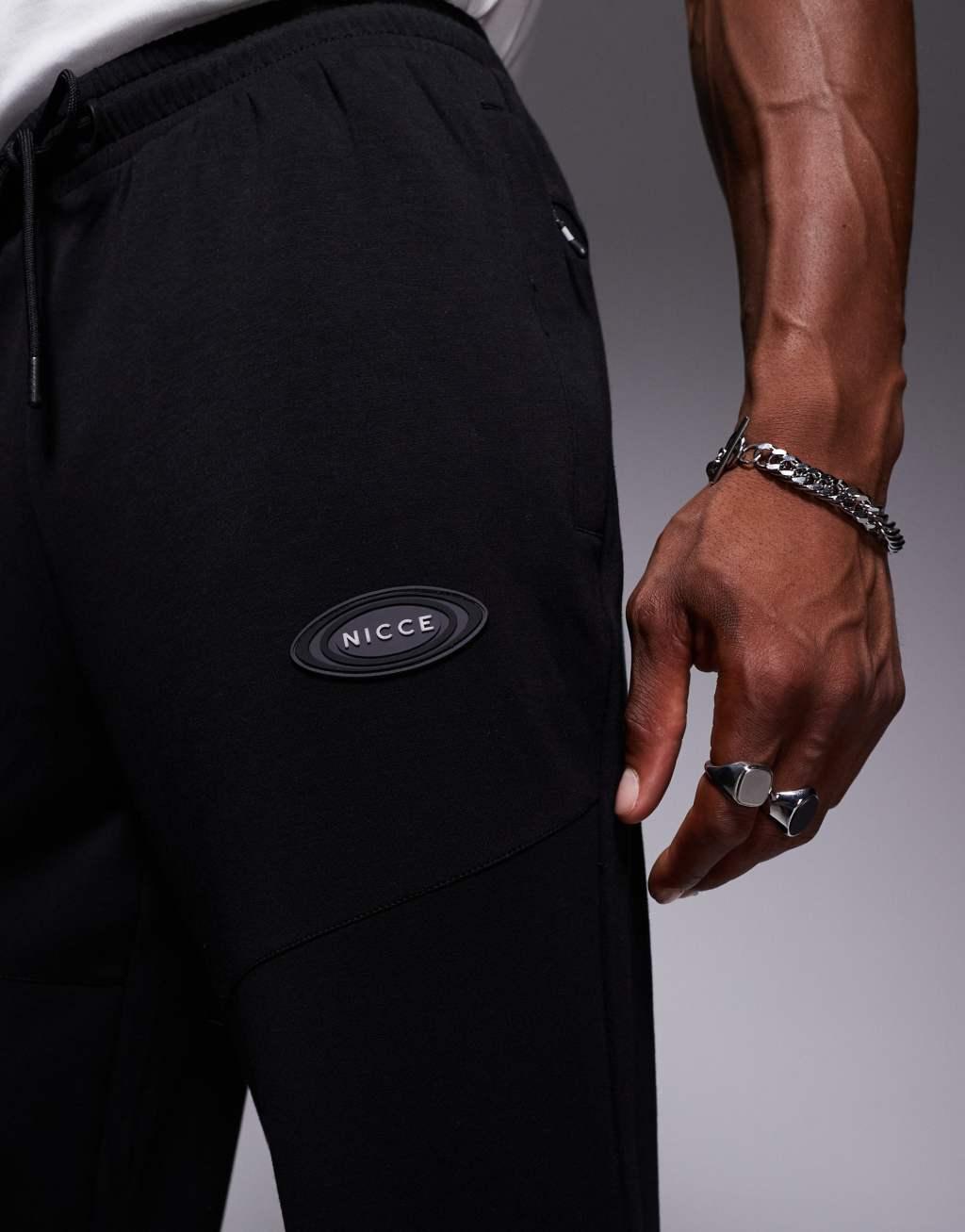 Nicce logo sweatpants in black - part of a set Product Image