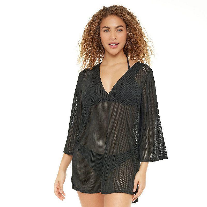 Womens Jordan Taylor Bell-Sleeve Swim Cover-Up Tunic Product Image