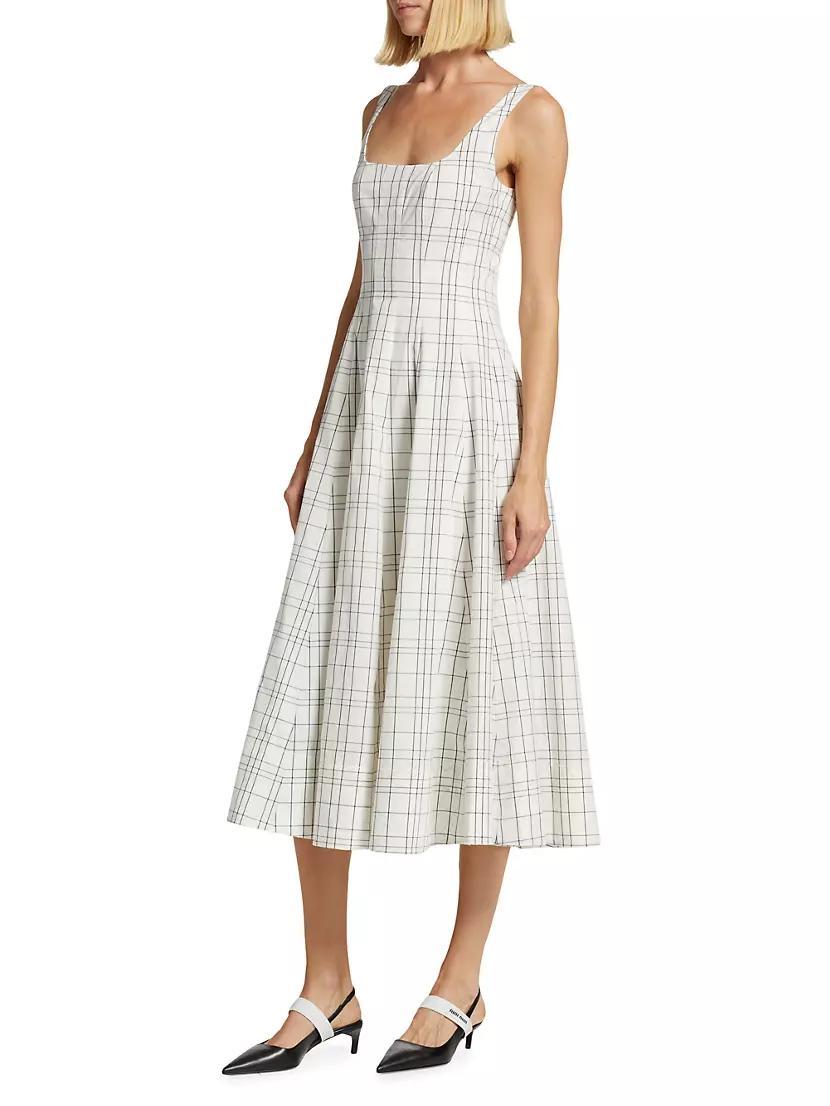 Wells Windowpane Midi-Dress Product Image