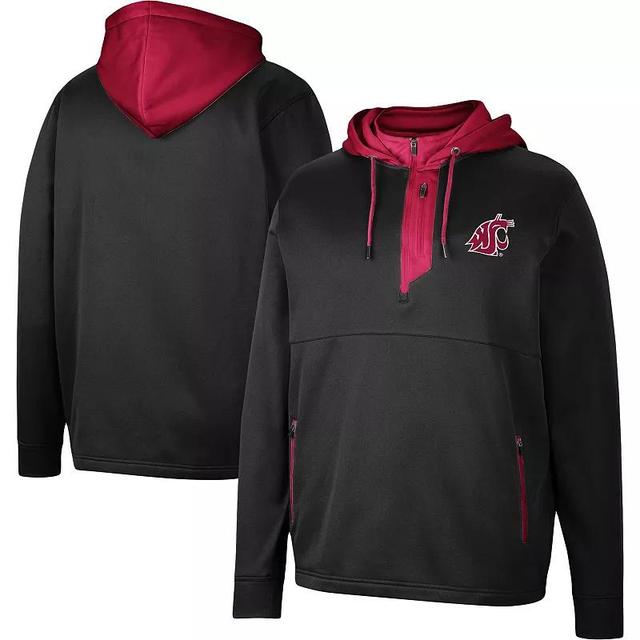 Mens Colosseum Rutgers Scarlet Knights Luge 3.0 Quarter-Zip Hoodie Product Image