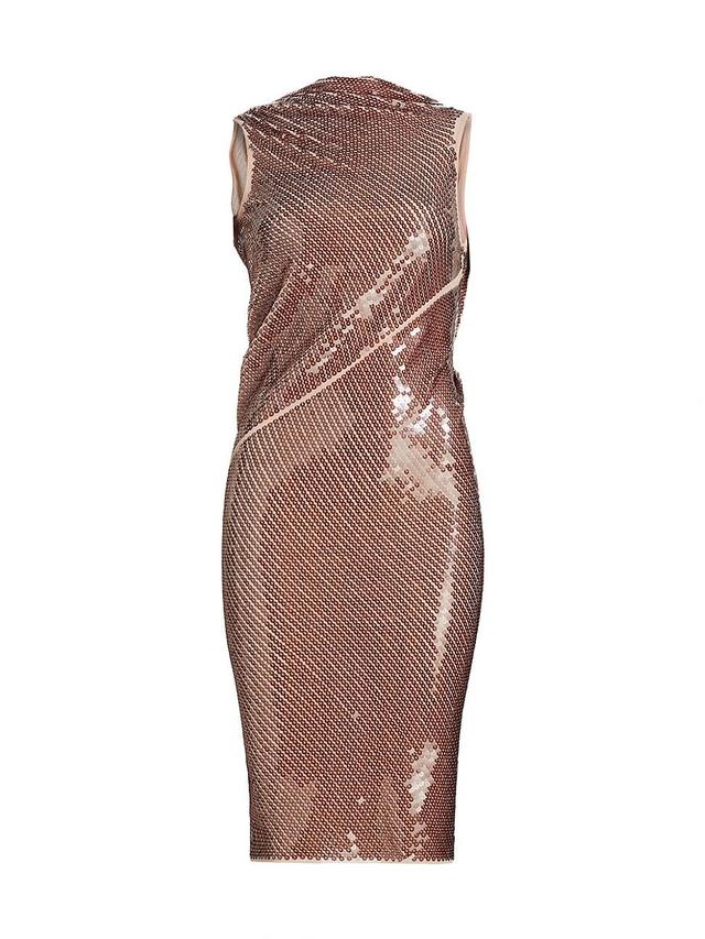 Womens Abito Ricamato Eva Sequin Midi-Dress Product Image