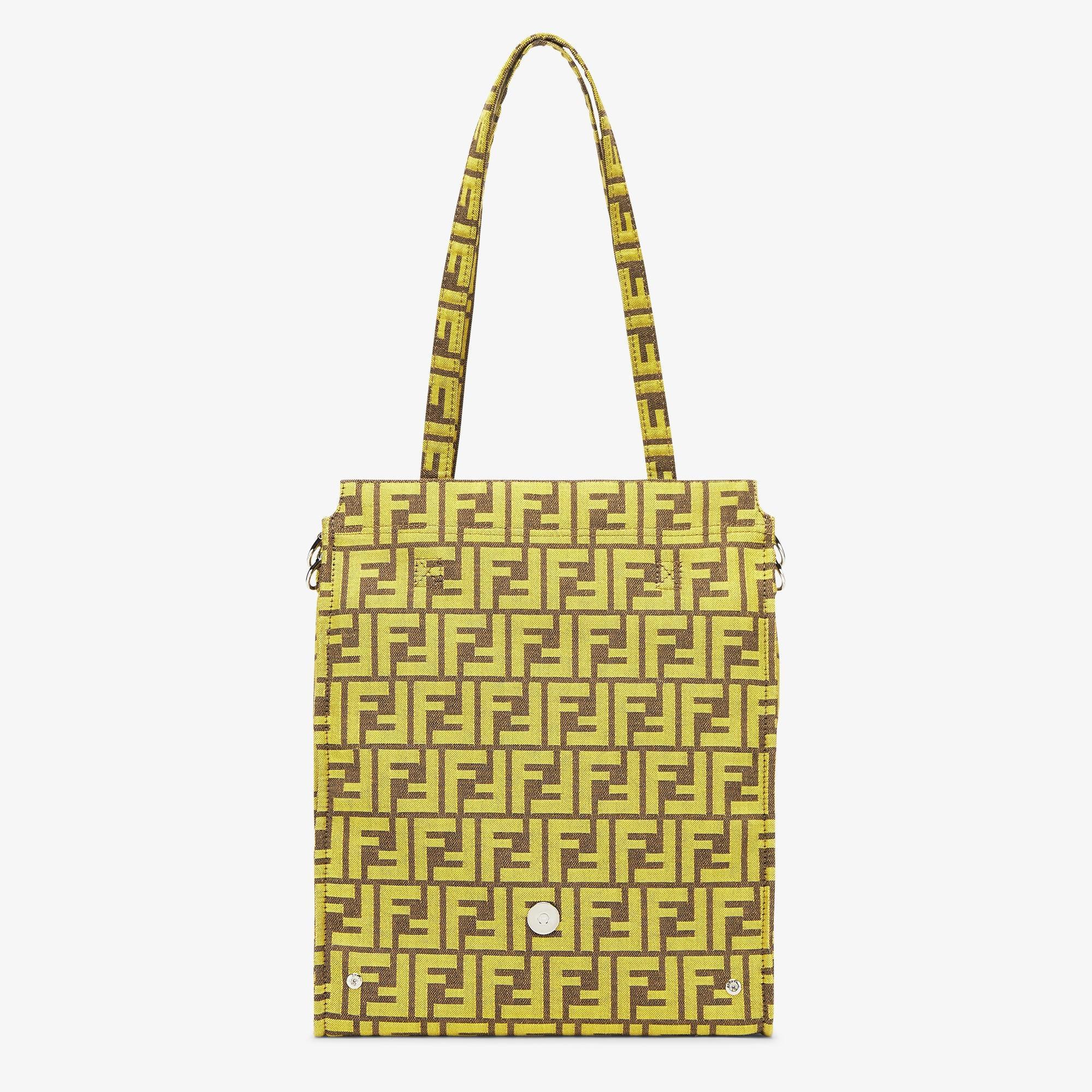 Baguette FoldableFendi x FRGMT yellow FF fabric bag Product Image