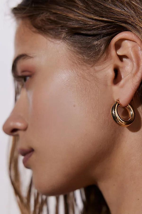 Essential Medium Tube Hoop Earring Womens at Urban Outfitters Product Image