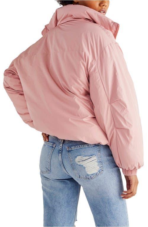 Duvet Bomber Jacket In Faded Rose Product Image