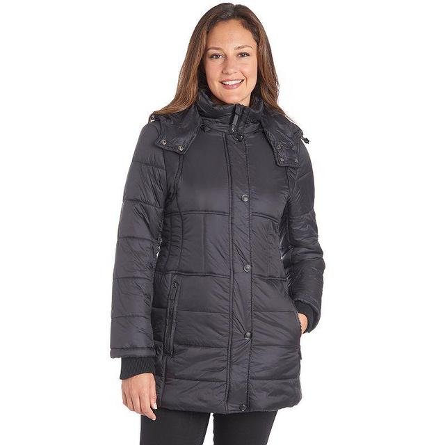 Petite Fleet Street Detachable Hood Puffer Jacket, Womens Product Image