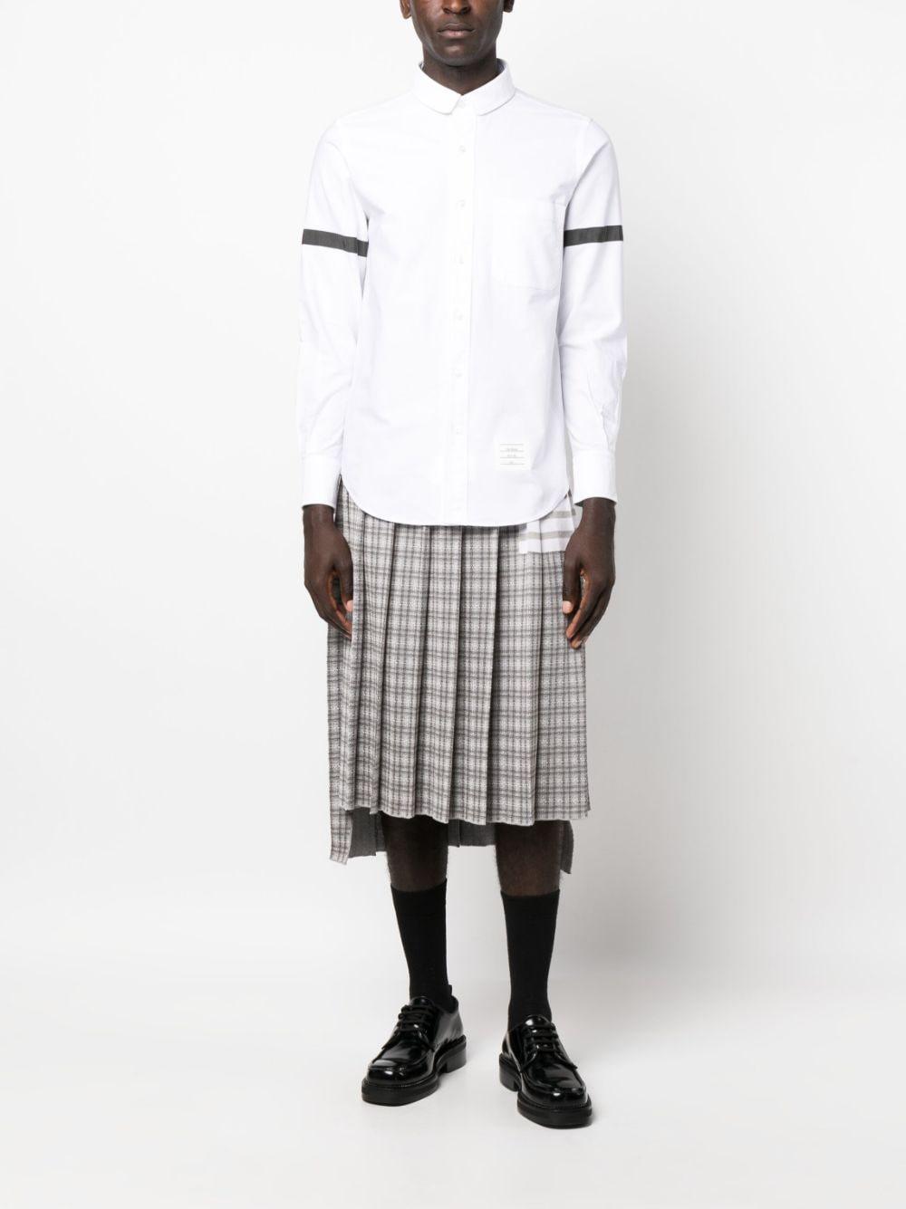 THOM BROWNE Hemd Mit Ripsband-armbinden In White Product Image