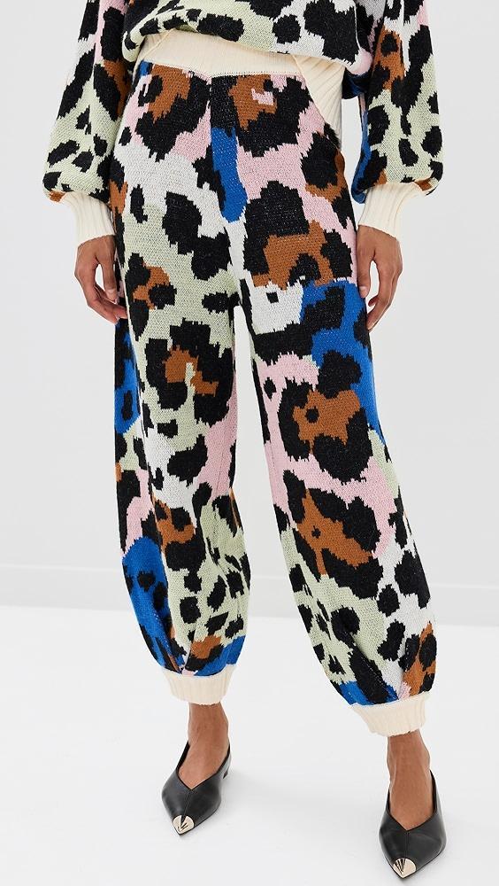 FARM Rio Colorful Leopards Knit Pants | Shopbop Product Image