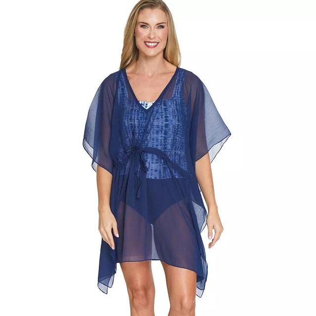 Womens Nine West Kaftan Swim Coverup Blue Product Image