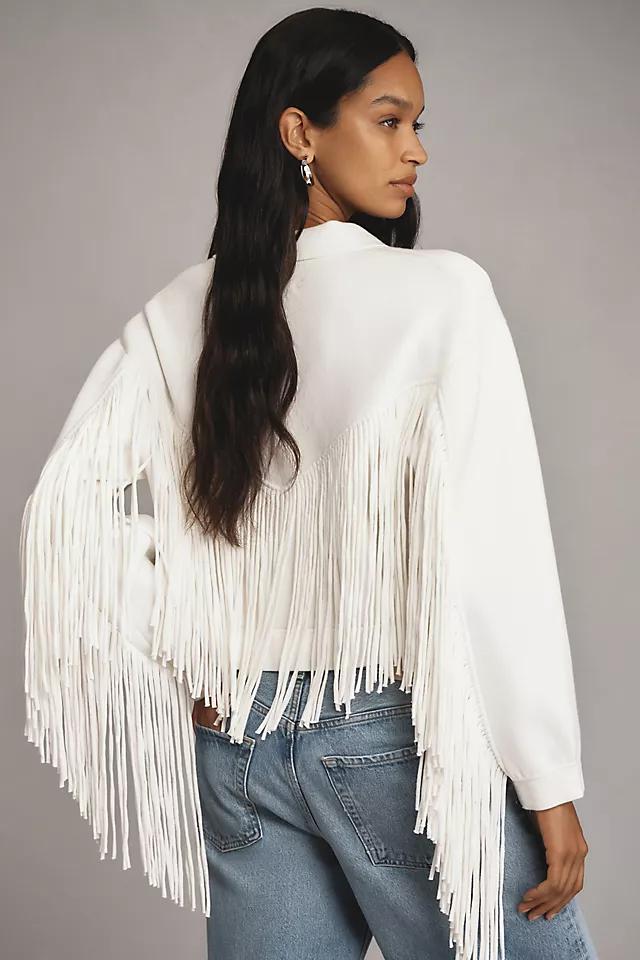 Essentiel Antwerp Gou Fringe Knit Jacket Product Image